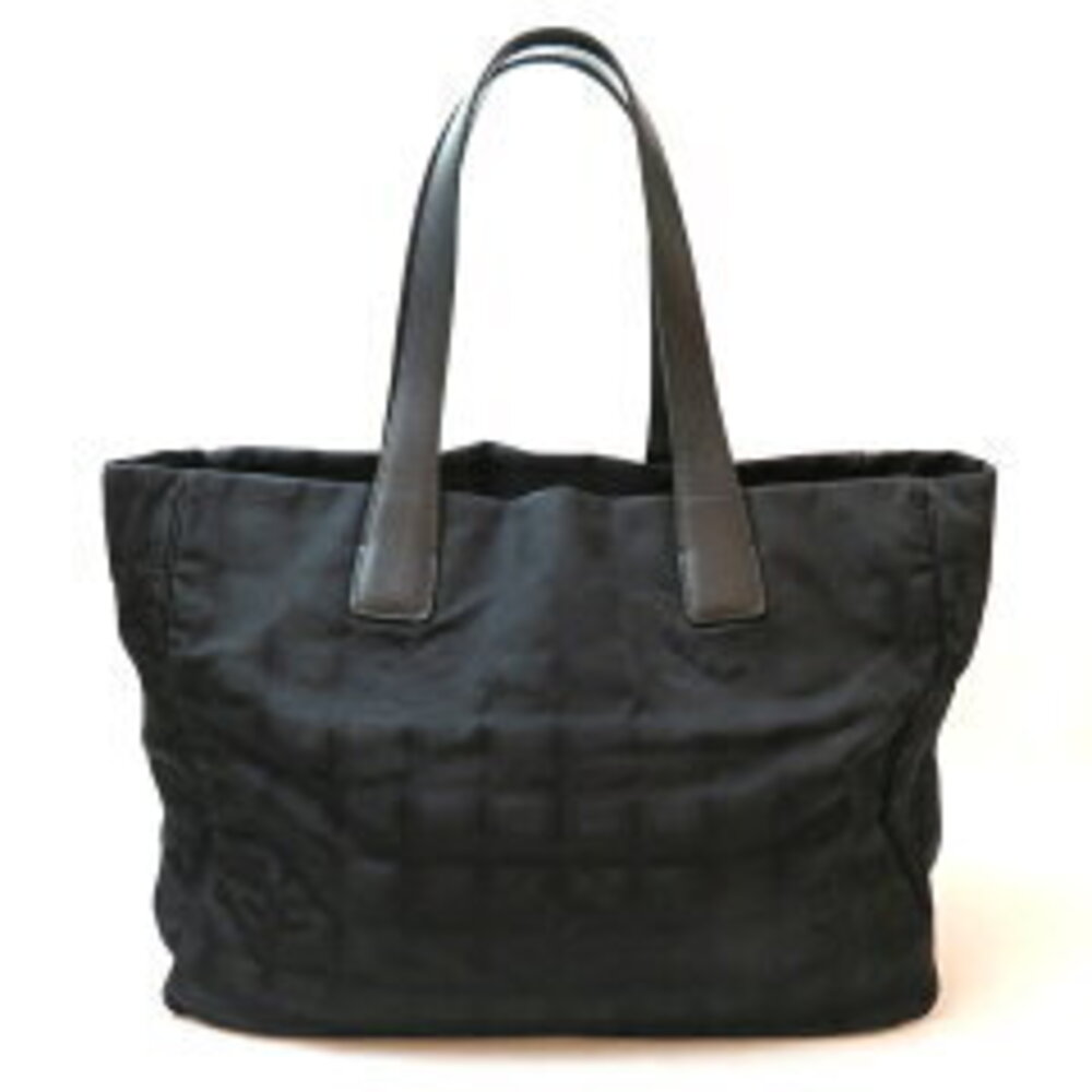 Chanel Tote Bag Travel Leather Black